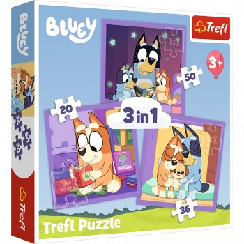 TREFL PUZZLE 3-in-1 Puzzle - Meet Bluey