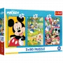 Trefl Puzzle - 3x80 - Mickey Mouse Team Trefl 34887