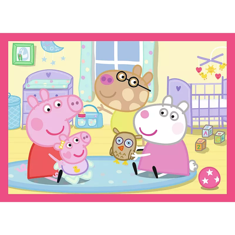 TREFL PUZZLE 4-w-1 Puzzle (12, 15, 20, 24) – Peppa Loves Adventures – Trefl 34672