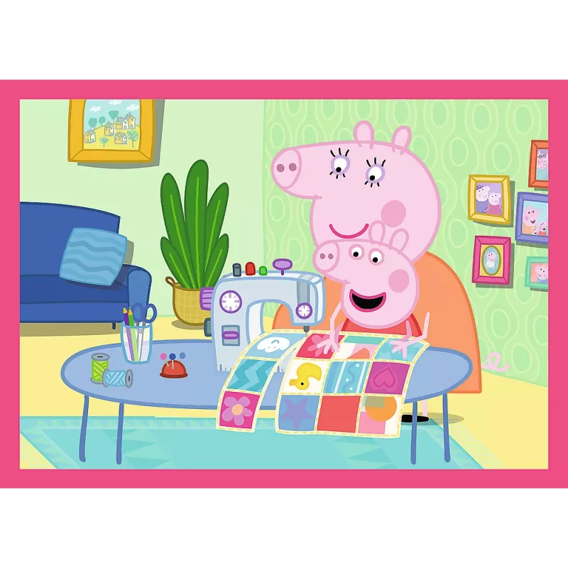 TREFL PUZZLE 4-w-1 Puzzle (12, 15, 20, 24) – Peppa Loves Adventures – Trefl 34672