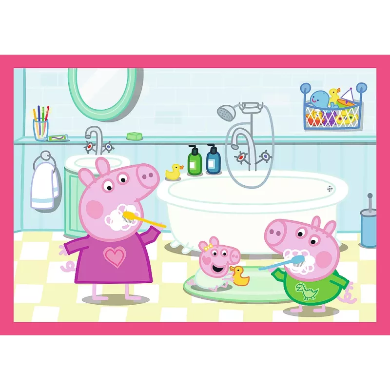 TREFL PUZZLE 4-w-1 Puzzle (12, 15, 20, 24) – Peppa Loves Adventures – Trefl 34672