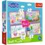 TREFL PUZZLE 4-w-1 Puzzle (12, 15, 20, 24) – Peppa Loves Adventures – Trefl 34672
