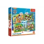 TREFL Puzzle 4w1 Holiday Paw Patrol 34395