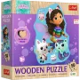 TREFL Puzzle - 50-częściowy drewniany puzzle konturowy - Domek Gabby Trefl 20260