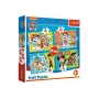 TREFL PUZZLE Paw Patrol 4w1 Puzzle Wesoła Drużyna Paw Patrol