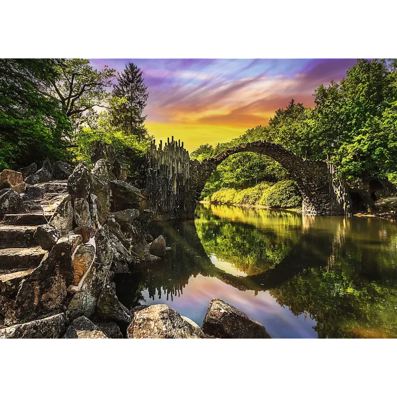 TREFL PUZZLE Puzzle – 1000 Premium Plus Rakotzbrücke in Kromlau, Niemcy Trefl 10811