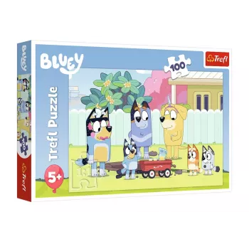 TREFL PUZZLE Puzzle 100 elementów. Bluey's Merry World Trefl 16471