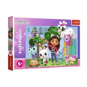 TREFL PUZZLE Puzzle 100 elementów Domek Gabi Trefl 16464