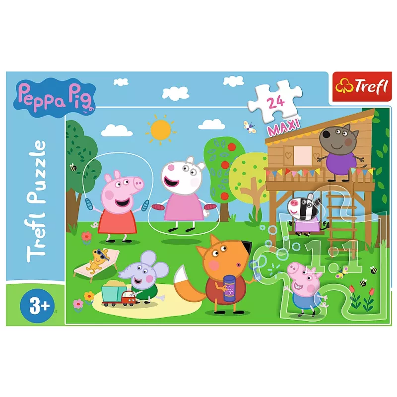 TREFL PUZZLE Puzzle - 24 Maxi - Fun in the Glade - Peppa Pig 14342