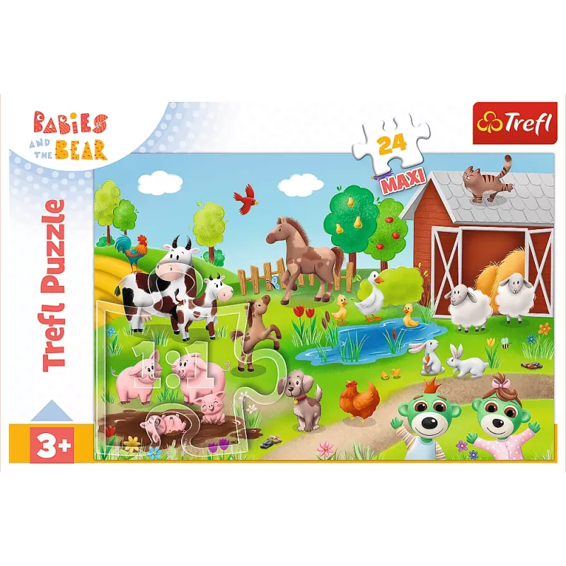 TREFL PUZZLE Puzzle 24 Maxi – Little Ones and Animals – Trefl 14372