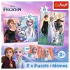 TREFL PUZZLE Puzzle - 2w1 + Memos Księżniczki w swojej krainie - Disney Kraina Lodu 2 93335
