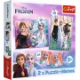 TREFL PUZZLE Puzzle - 2w1 + Memos Księżniczki w swojej krainie - Disney Kraina Lodu 2 93335