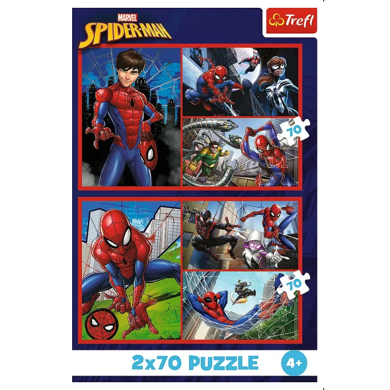 TREFL PUZZLE Puzzle - 2x70 - Spider Stories - Disney Marvel Spiderman Trefl 34443