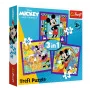 TREFL PUZZLE Puzzle – 3 w 1 (20, 36, 50 elementów) – Miki i jego wesoła drużyna – Myszka Miki i przyjaciele – Trefl 34894