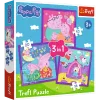 TREFL PUZZLE Puzzle - 3 w 1 - Nawyki Świnki Peppy Trefl 34893