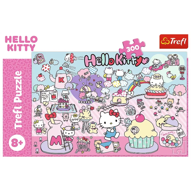 TREFL PUZZLE Puzzle – 300 elementów – Odkryj świat Hello Kitty – Hello Kitty Trefl 23031