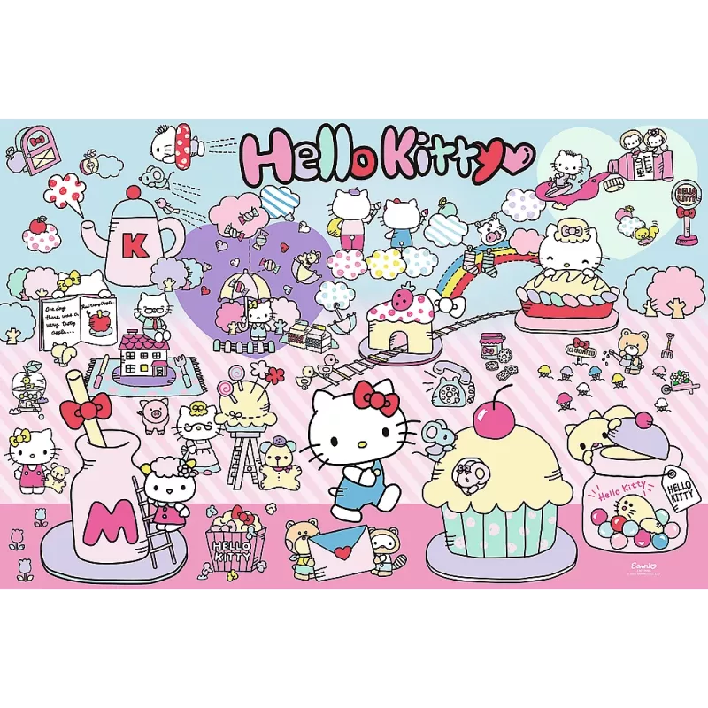 TREFL PUZZLE Puzzle – 300 elementów – Odkryj świat Hello Kitty – Hello Kitty Trefl 23031