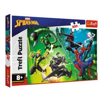 TREFL PUZZLE Puzzle – 300 elementów – Disney Marvel Spider-Man – W pajęczej sieci – Trefl 23036