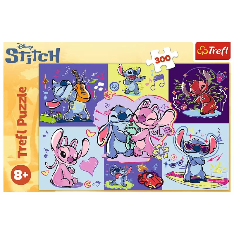 TREFL PUZZLE Puzzle – 300 elementów – Spirited Stitch – Disney Lilo i Stitch Trefl 23033