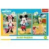 TREFL PUZZLE Puzzle - 3x50 - Myszy na wakacjach Disney Trefl 34881