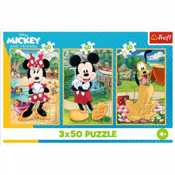TREFL PUZZLE Puzzle - 3x50 - Myszy na wakacjach Disney Trefl 34881