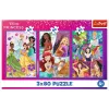TREFL PUZZLE Puzzle - 3x80 - Princess friends - Disney Princess Trefl 34884