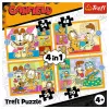 TREFL PUZZLE Puzzle 4w1 – Garfield Loves Lasagna – Trefl 34673