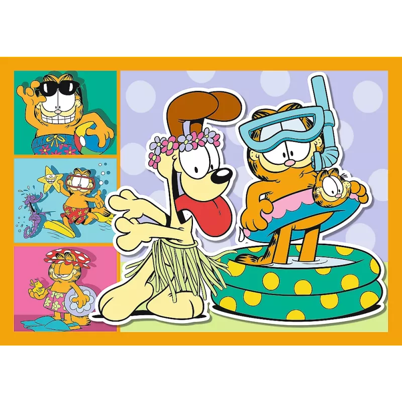 TREFL PUZZLE Puzzle 4w1 – Garfield Loves Lasagna – Trefl 34673