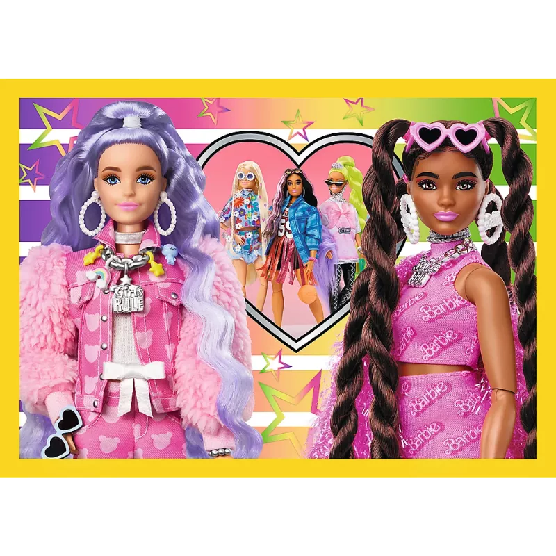 TREFL PUZZLE Puzzle - 4 w 1 - Happy World of Barbie Trefl 34626