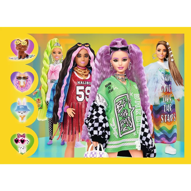 TREFL PUZZLE Puzzle - 4 w 1 - Happy World of Barbie Trefl 34626