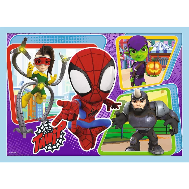TREFL PUZZLE Puzzle - 4w1 (12, 15, 20, 24) - Ekipa Spidaya 34611