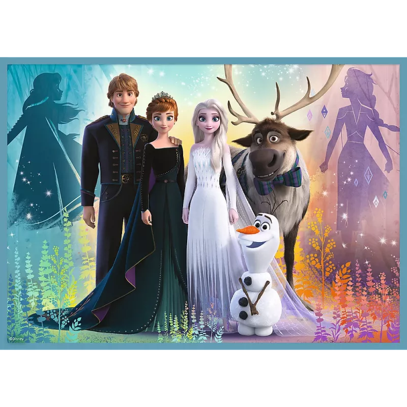 TREFL PUZZLE Puzzle - 4w1 (12, 15, 20, 24) - The Amazing World of Frozen - Trefl 34381