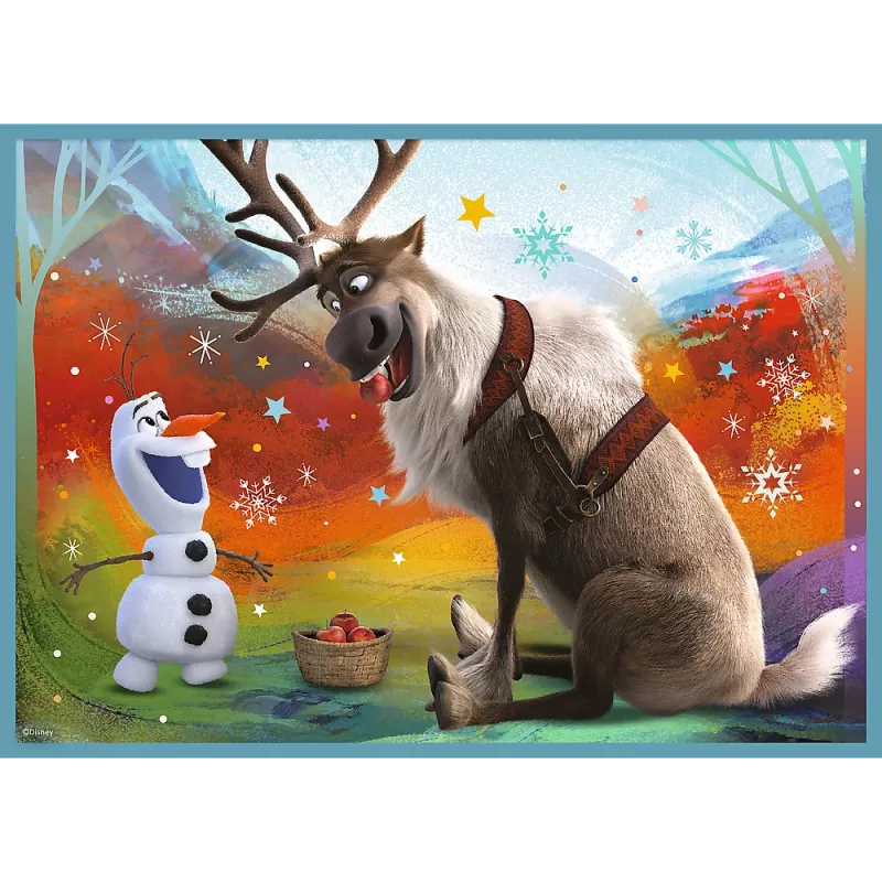TREFL PUZZLE Puzzle - 4w1 (12, 15, 20, 24) - The Amazing World of Frozen - Trefl 34381