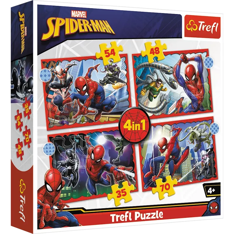 TREFL PUZZLE Puzzle - 4in1 - Heroic Spider-Man Trefl 34384