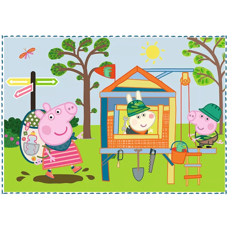 TREFL PUZZLE Puzzle 4w1 Holiday Memories Peppa Pig 34359