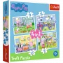 TREFL PUZZLE Puzzle 4w1 Holiday Memories Peppa Pig 34359