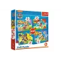 TREFL PUZZLE Puzzle 4w1 Psi Patrol Biegnące Szczeniaki Trefl 34628