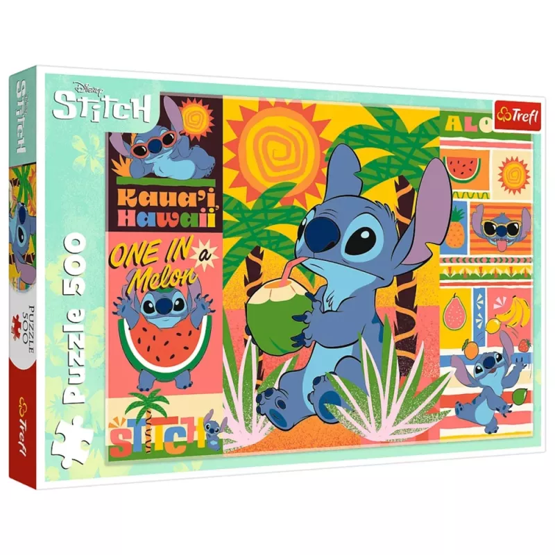 TREFL PUZZLE Puzzle - 500 - Holidays with Stitch Disney Lilo&Stitch Trefl 37483