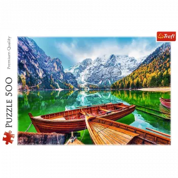 TREFL PUZZLE Puzzle – 500 – Lake Braies, Włochy Trefl 37486