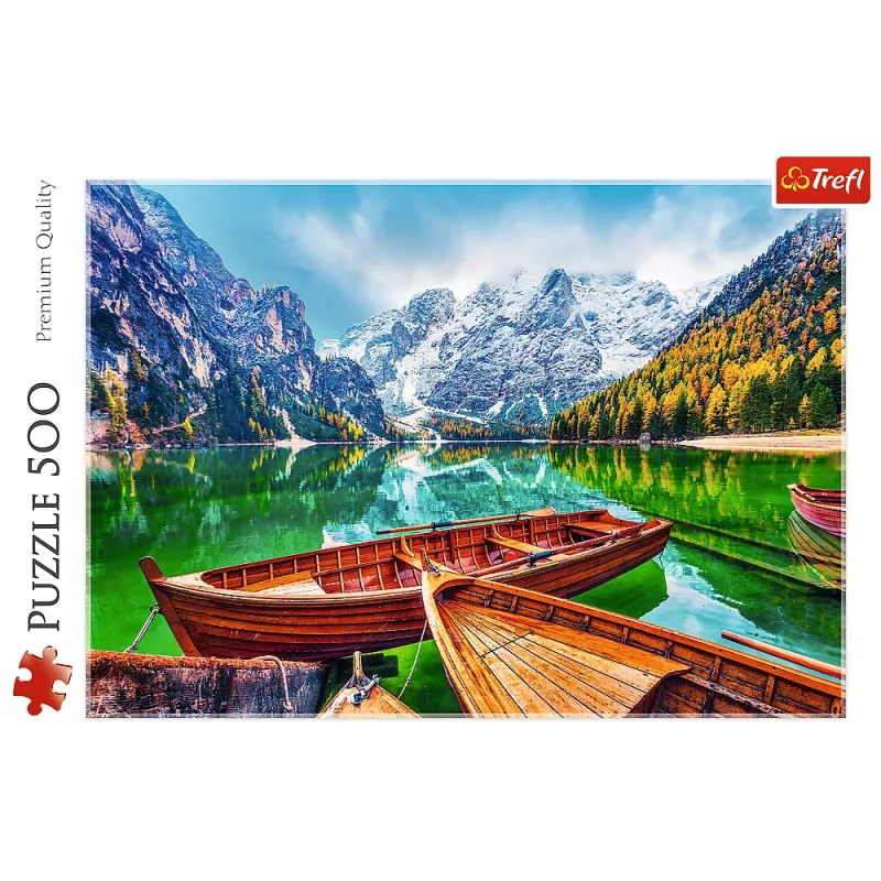 TREFL PUZZLE Puzzle – 500 – Lake Braies, Włochy Trefl 37486