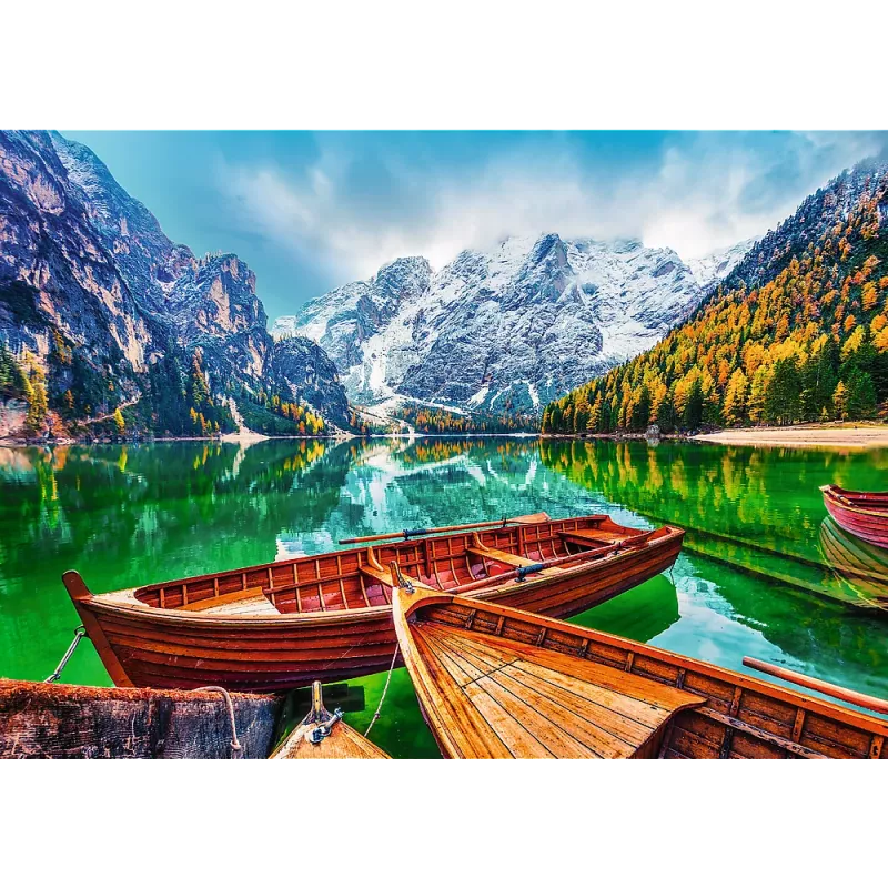 TREFL PUZZLE Puzzle – 500 – Lake Braies, Włochy Trefl 37486