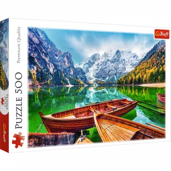 TREFL PUZZLE Puzzle – 500 – Lake Braies, Włochy Trefl 37486