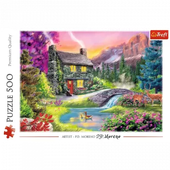 TREFL PUZZLE Puzzle – 500 elementów – Górski Idylla Trefl 37325