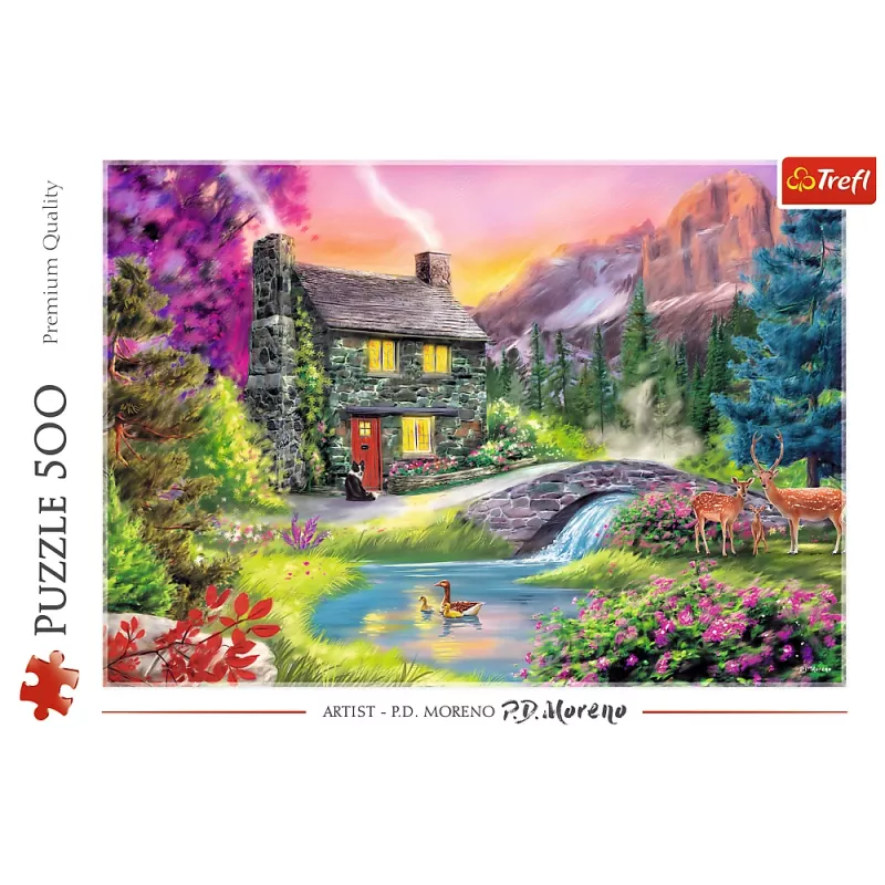 TREFL PUZZLE Puzzle – 500 elementów – Górski Idylla Trefl 37325