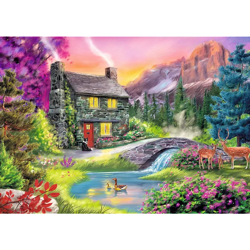 TREFL PUZZLE Puzzle – 500 elementów – Górski Idylla Trefl 37325