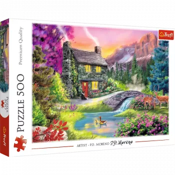 TREFL PUZZLE Puzzle – 500 elementów – Górski Idylla Trefl 37325