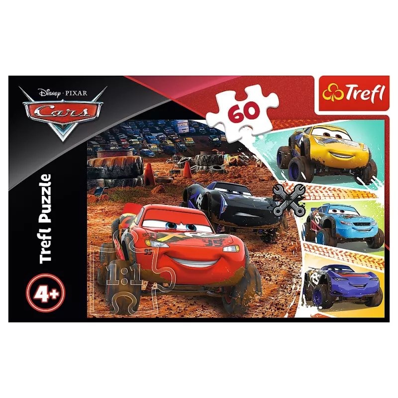 TREFL PUZZLE Puzzle - 60 - Lightning McQueen with friends - Disney Cars 3 17327