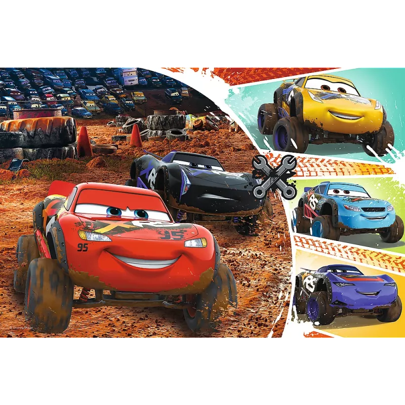 TREFL PUZZLE Puzzle - 60 - Lightning McQueen with friends - Disney Cars 3 17327