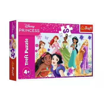 TREFL PUZZLE Puzzle – 60 – Princesses in Action – Disney Princess – Trefl 17409