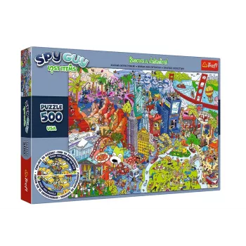 TREFL PUZZLE Spy Guy Lost Items Puzzle 500 elementów USA Trefl 37480